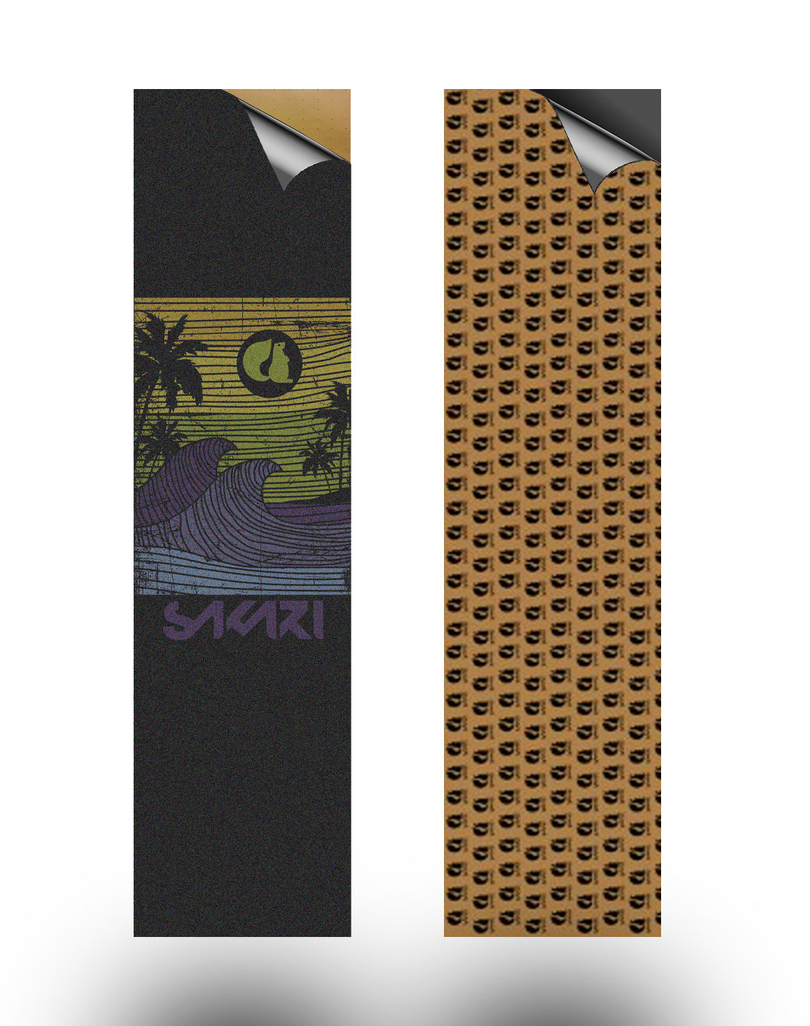 Sakari skate griptape Cali dream purple yellow Anti bubbles 84x23cm
