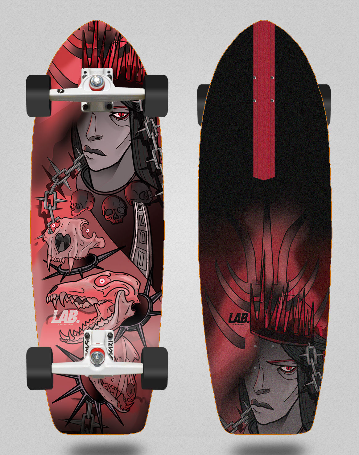 Lab surfskate SGI trucks - Neutro Hades 30 fat tail