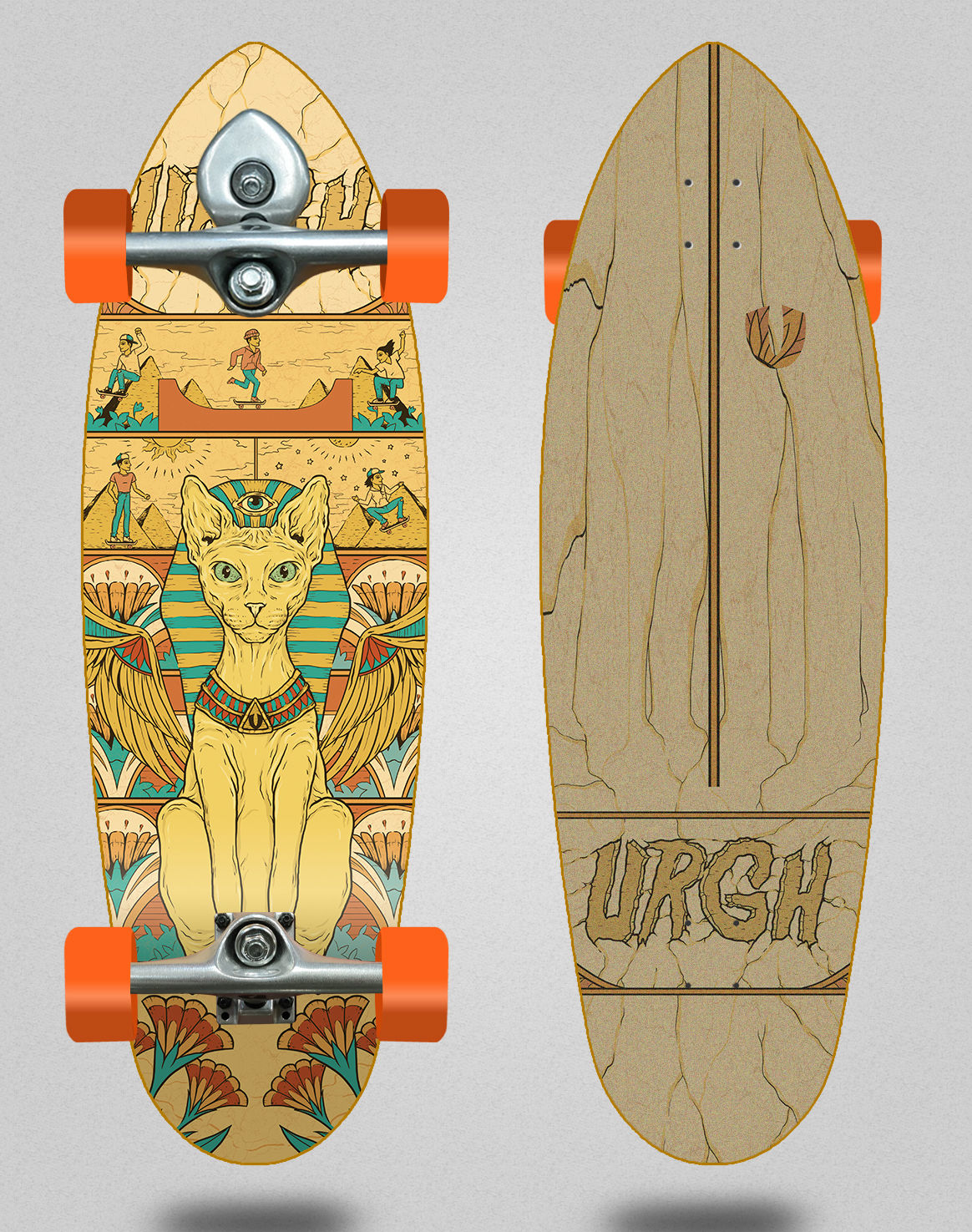 Urgh surfskate BURI trucks - Gato Egipcio 32.5