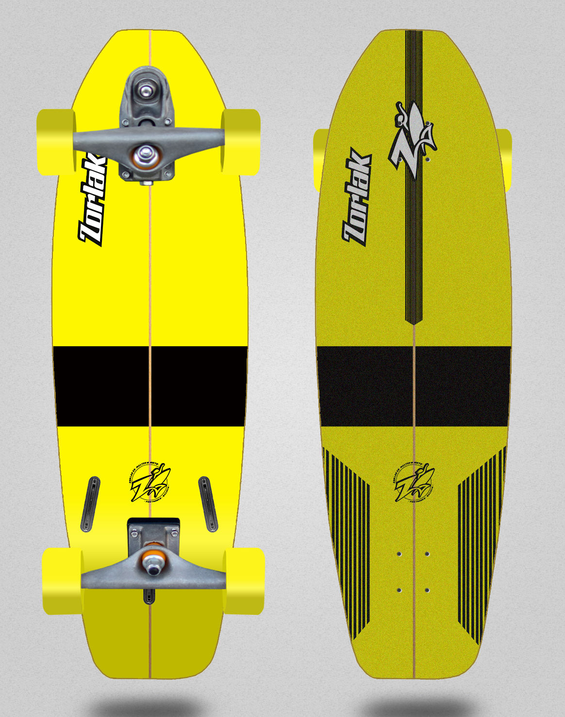 Zorlak surfskate T12 trucks Banana 31.5