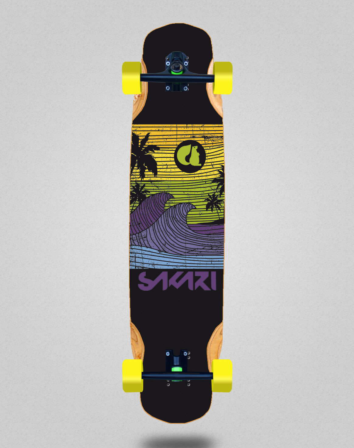 Sakari Cali dream yellow longboard complete 38x8.45