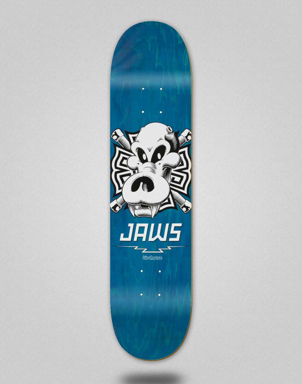 Birdhouse Jaws Skull Blue 8.25