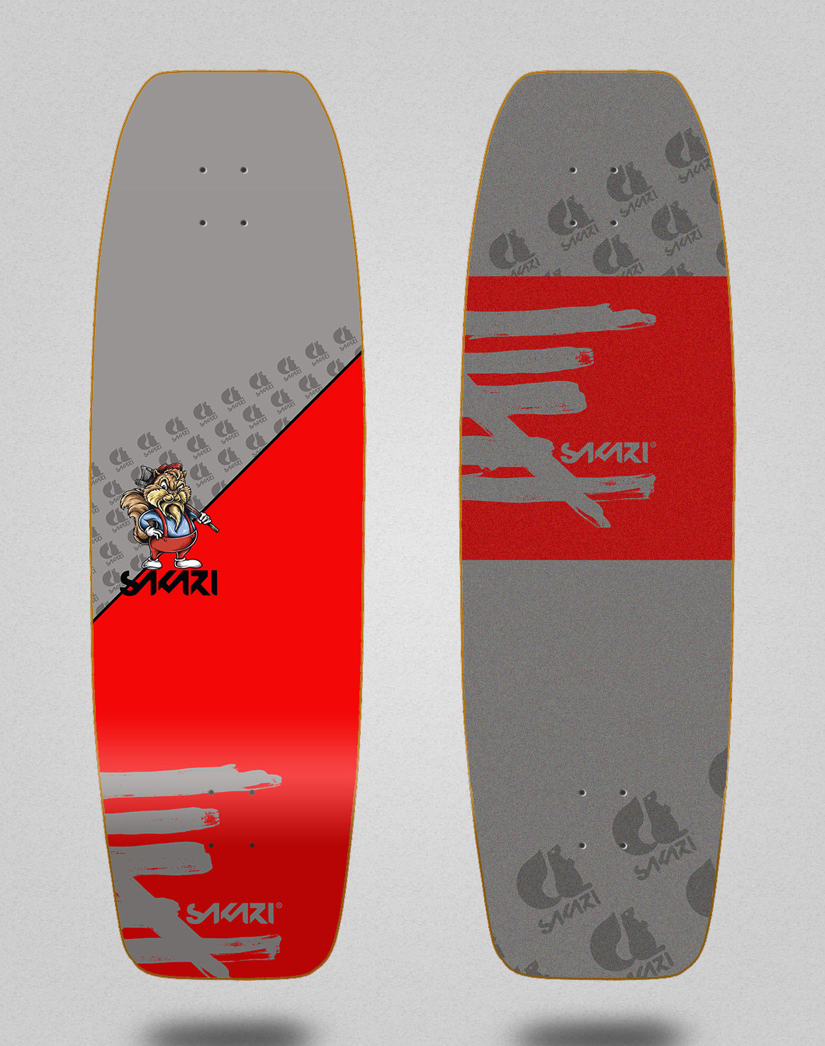 Sakari surfskate deck - Castor 31.5 fat nose