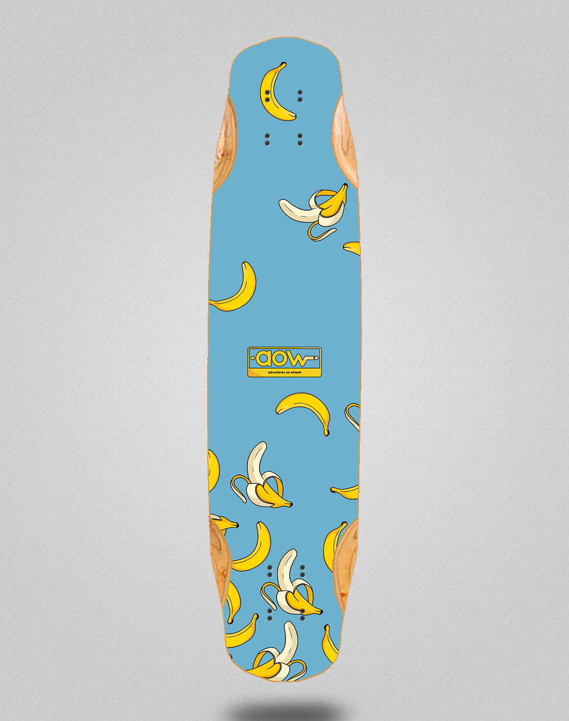 Aow Banana blue longboard deck 38x8.45