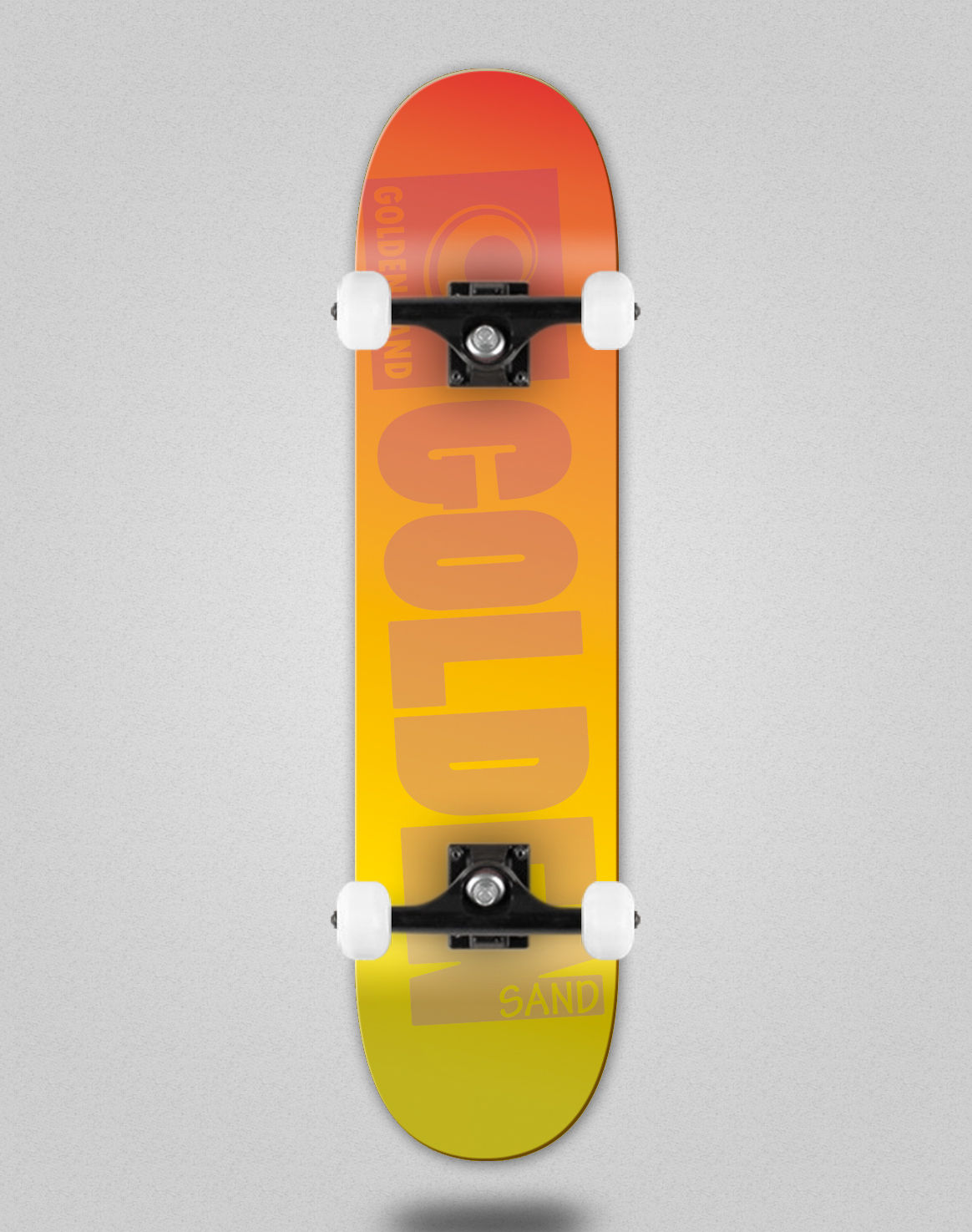 Golden Sand Degraded red yellow skate complete
