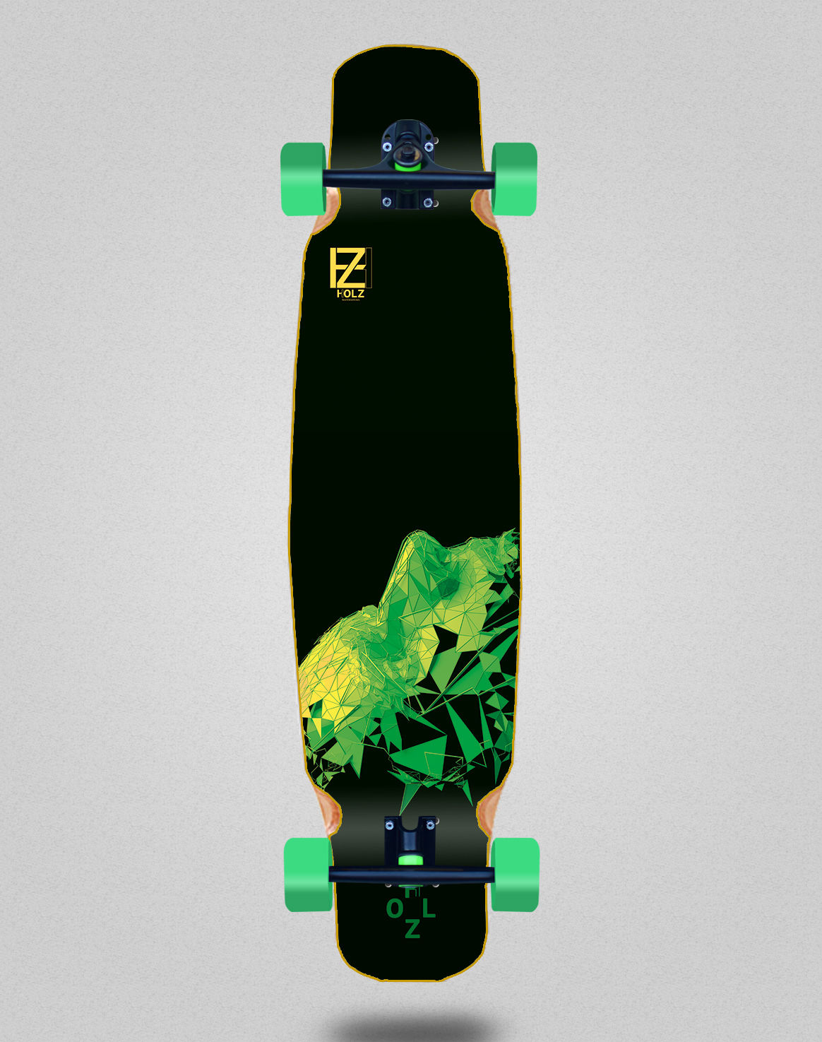 Holz Critical green longboard bamboo dance complete 46x9