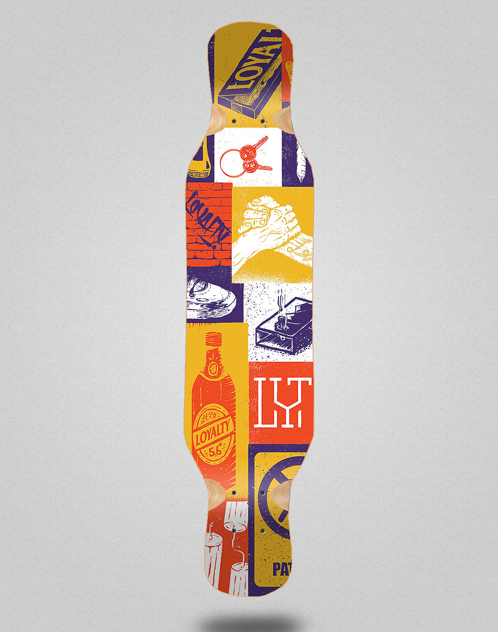 Miniatura: Loyalty Mosaic longboard deck 46x10