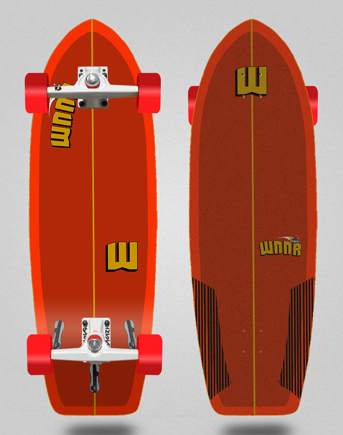 Wnnr surfskate SGI Tulum red 31