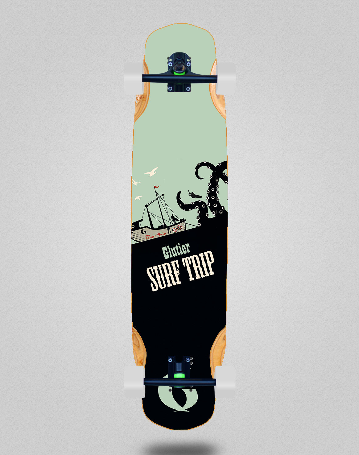 Glutier Boat trip longboard complete 38x8.45