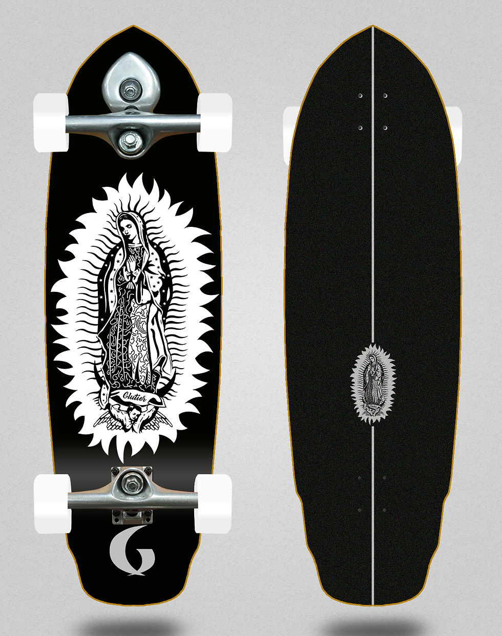 Thumbnail: Glutier surfskate BURI trucks - Jay Black 32 special
