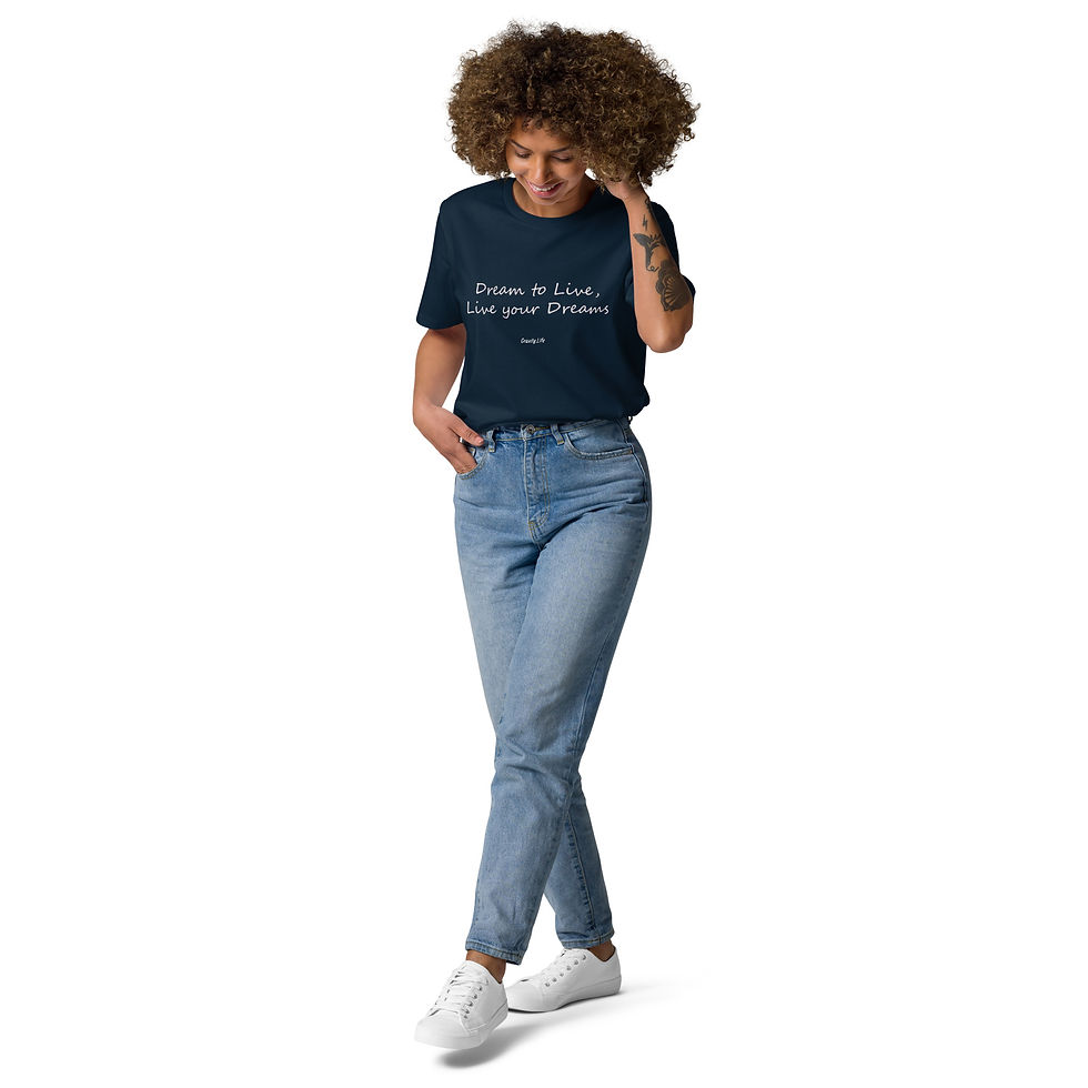 Thumbnail: "Dream to Live..." WP Unisex organic cotton t-shirt