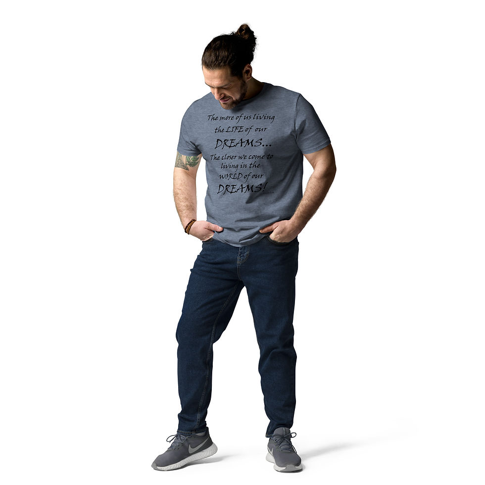 Thumbnail: "World of our Dreams" BP Unisex organic cotton t-shirt