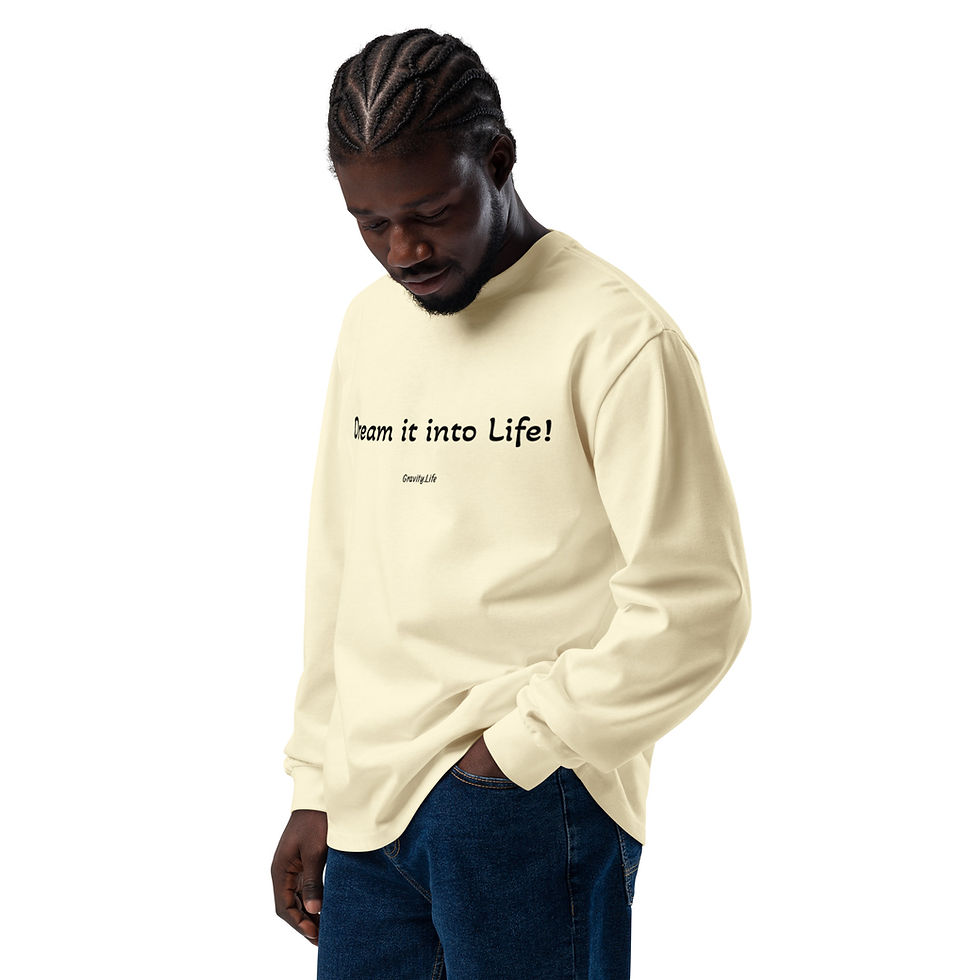 Thumbnail: "Dream it into Life" BP Premium heavyweight long sleeve shirt
