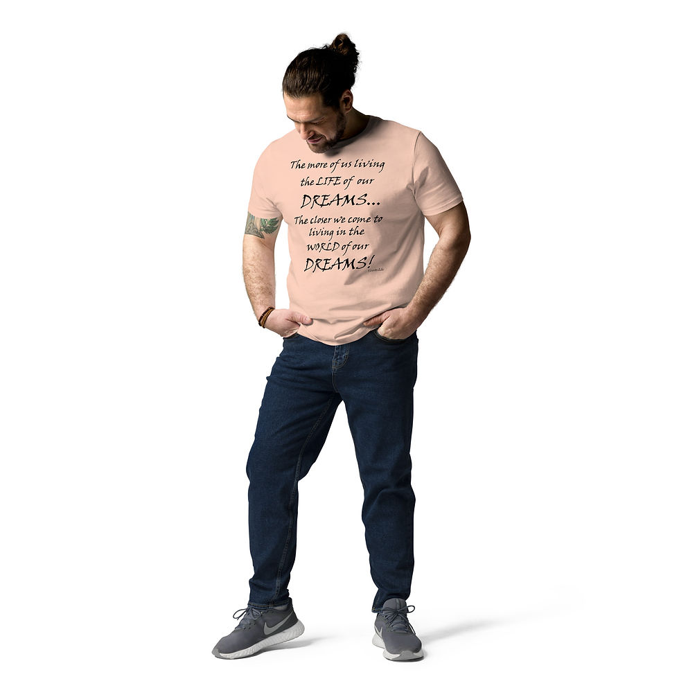 Thumbnail: "World of our Dreams" BP Unisex organic cotton t-shirt