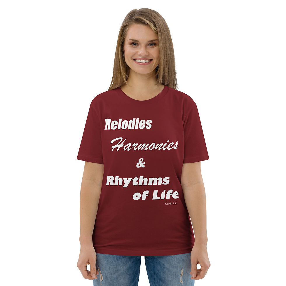 Thumbnail: "Melodies..." WP Unisex organic cotton t-shirt