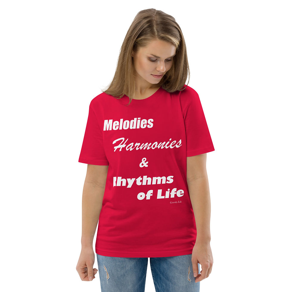 Thumbnail: "Melodies..." WP Unisex organic cotton t-shirt