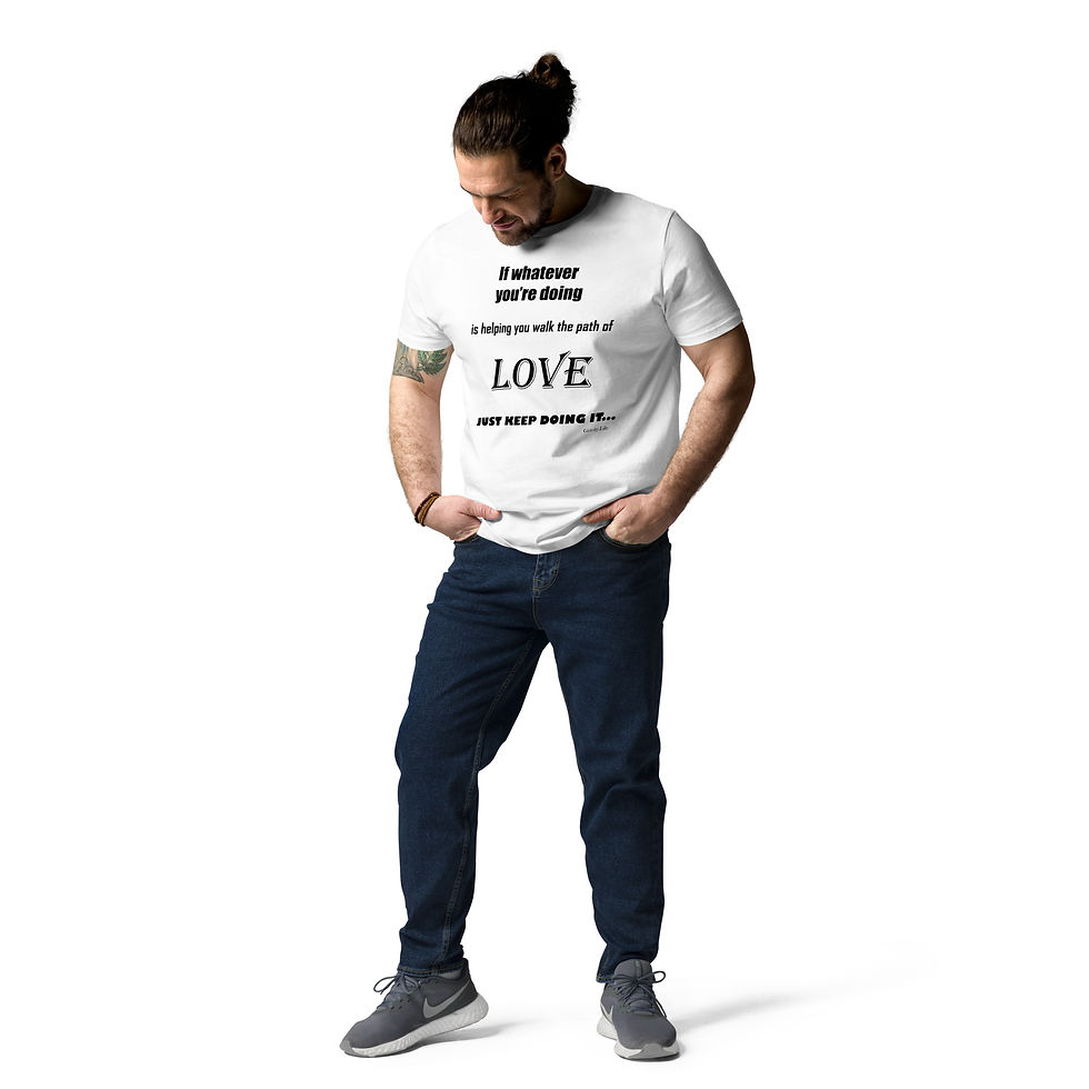 Thumbnail: "Path of Love" BP Unisex organic cotton t-shirt