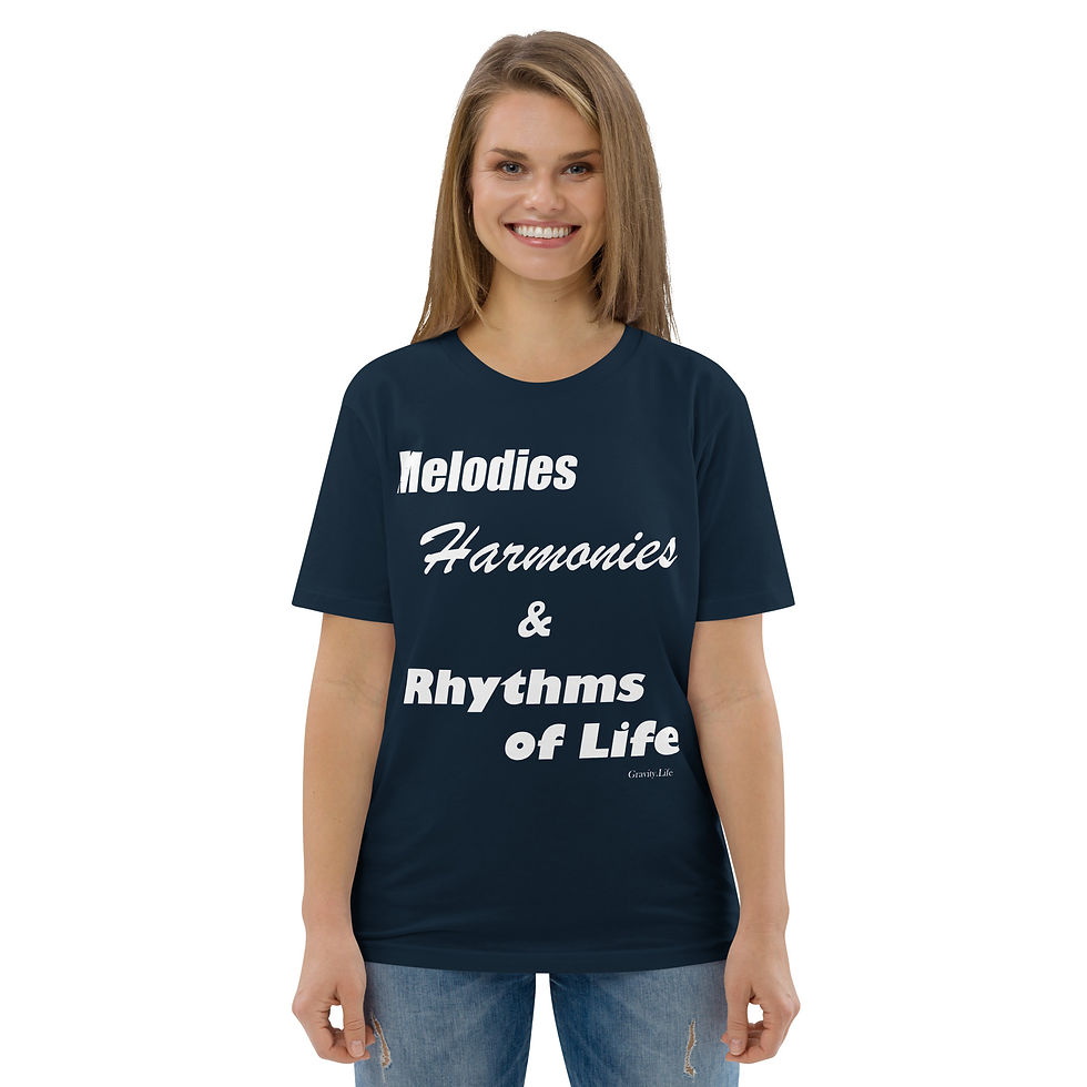 Thumbnail: "Melodies..." WP Unisex organic cotton t-shirt