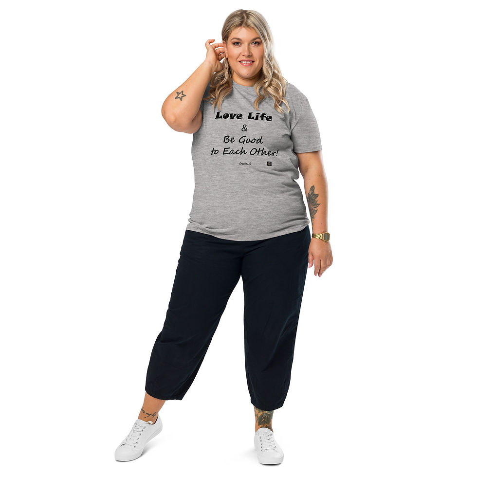 Thumbnail: "Love life..." BP Unisex organic cotton t-shirt