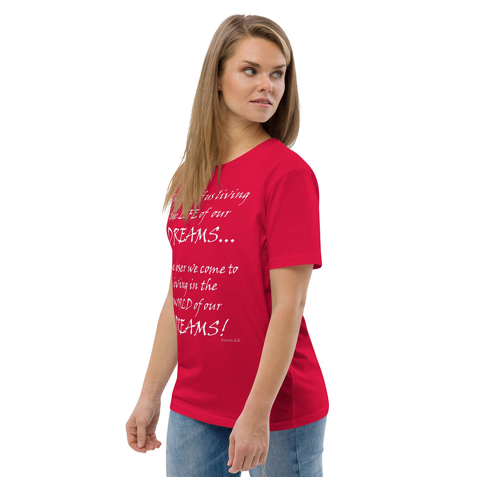 Thumbnail: "World of our Dreams" WP Unisex organic cotton t-shirt