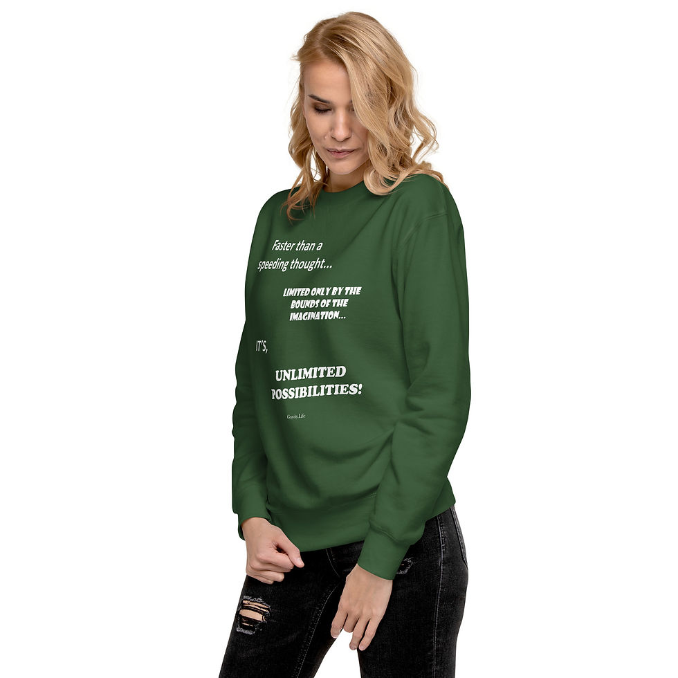Thumbnail: "Unlimited Possibilities" WP Unisex Premium Sweatshirt