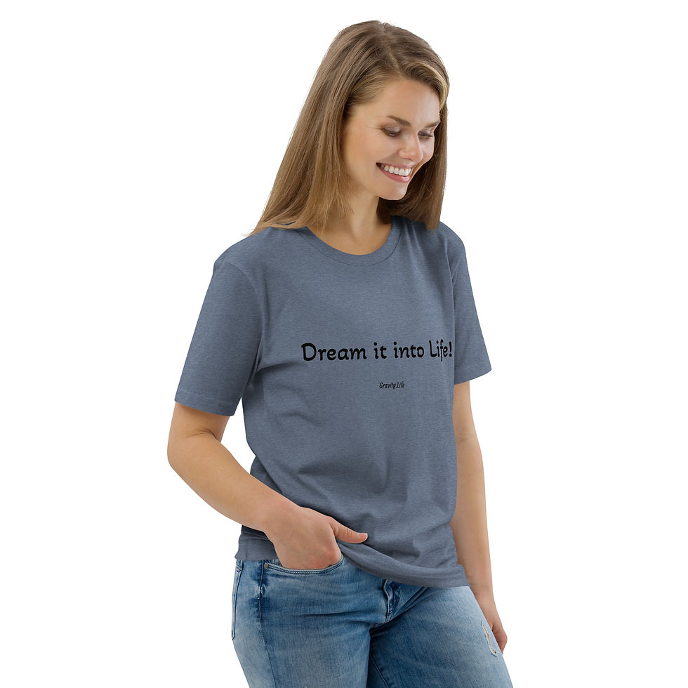 Thumbnail: "Dream it into Life" Unisex organic cotton t-shirt
