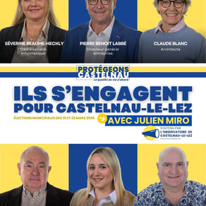 Chaque jour, découvrez les nouveaux visages et les profils des Castelnauviennes et des Castelnauviens engagés sur la liste « Protégeons Castelnau : la qualité de vie d’abord ! ».