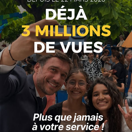 Déjà 3 millions de vues depuis le 22 mars 2026 !