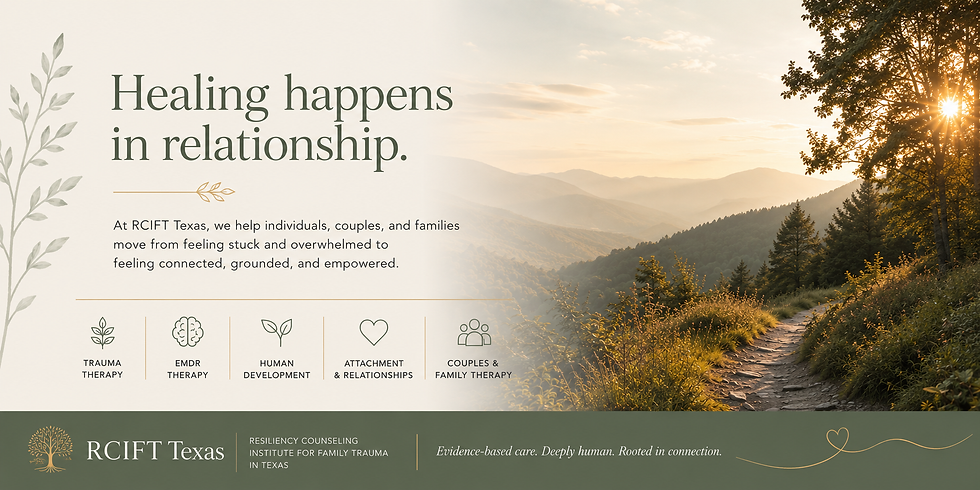 Resiliency Counseling Institute for Family Trauma in Texas educational resources on trauma, EMDR therapy, attachment, relationships, and human development.