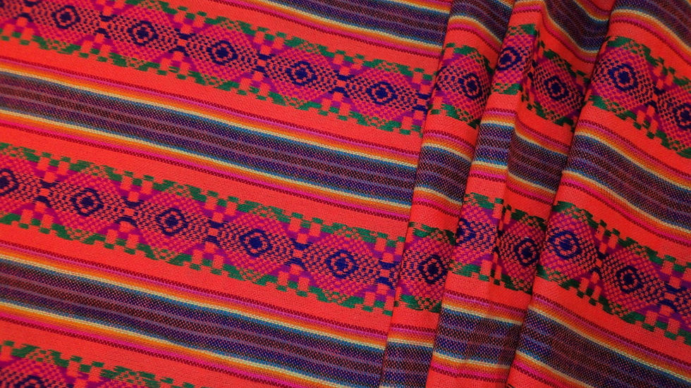 Cambaya Fabric- Orange- Per yard