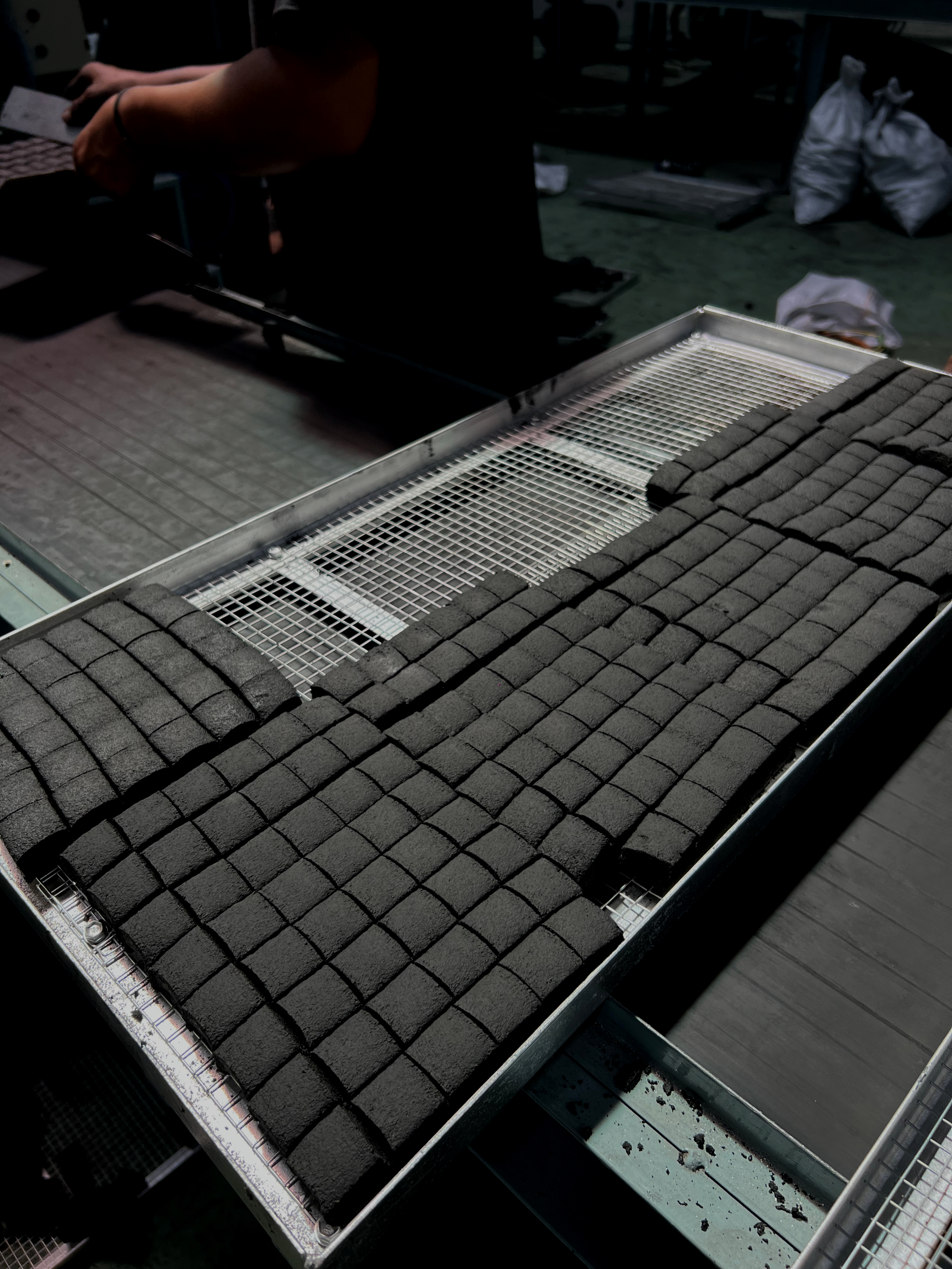 Charcoal briquette production