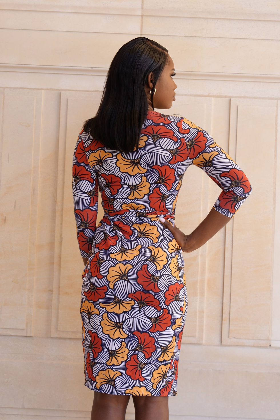Robe mi longue Eclat d Hibiscus II Mademoiselle Wax