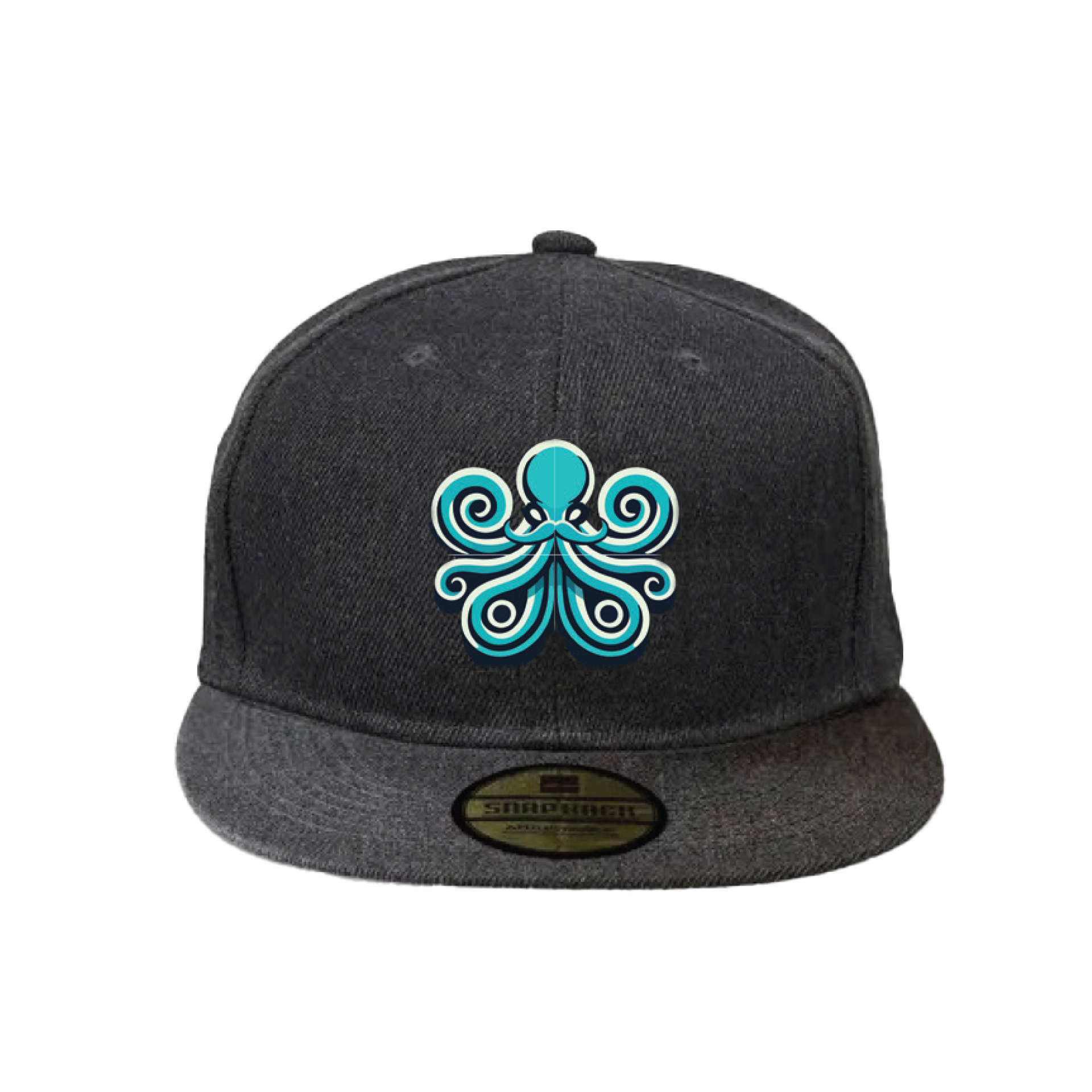 Moustache Octo Black Snapback
