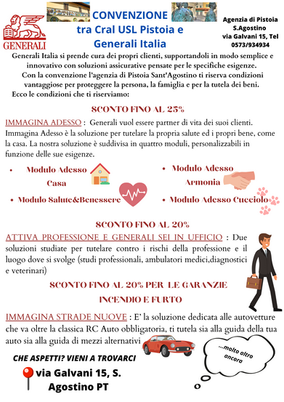 Convenzione GENERALI - Pistoia