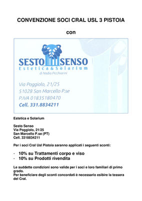 Convenzione Sesto Senso San Marcello