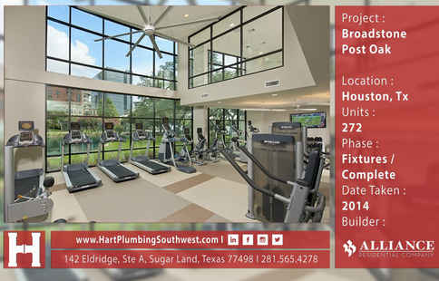 Houston Multifamily Plumbing : Broadstone Post Oak