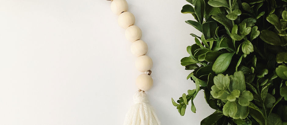 DIY Wooden Beaded Key Chain