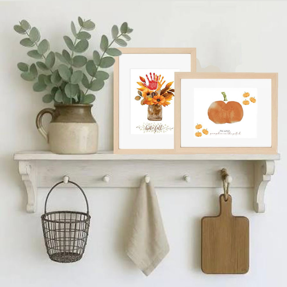 The Perfect Fall Keepsake: Easy DIY Baby Handprint Art for New Parents (Plus, Our Favorite Frame!)