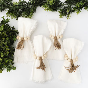 DIY Wooden Bead Napkin Rings