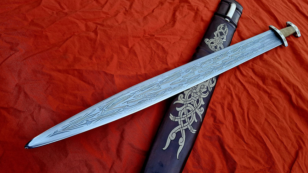 Thumbnail: ASTRID - viking damascus sword