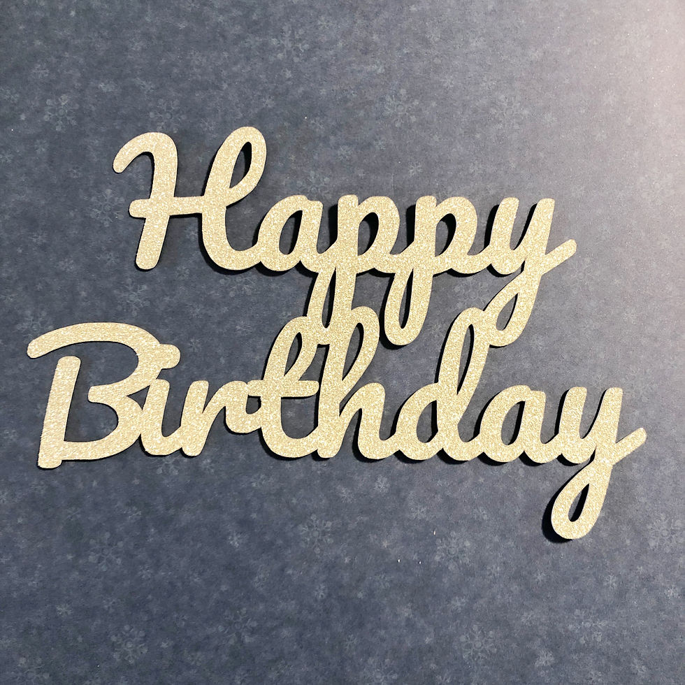 Happy Birthday Topper