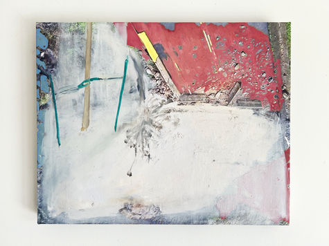 Landscape painting with white by Julia Paul