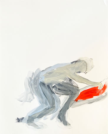 Putting Sheets on the Bed drawing by Julia Paul