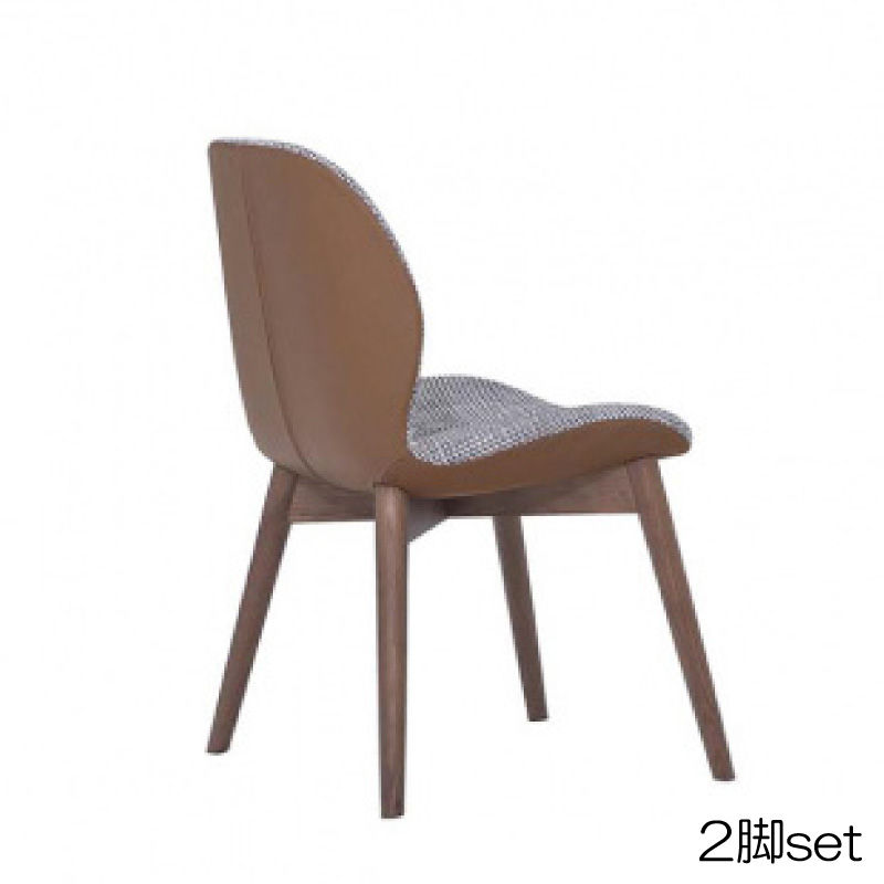 サムネイル： Tonin CASA "SORRENTO ÉSPRIT" armless - Flora fabric + leather (2脚set)