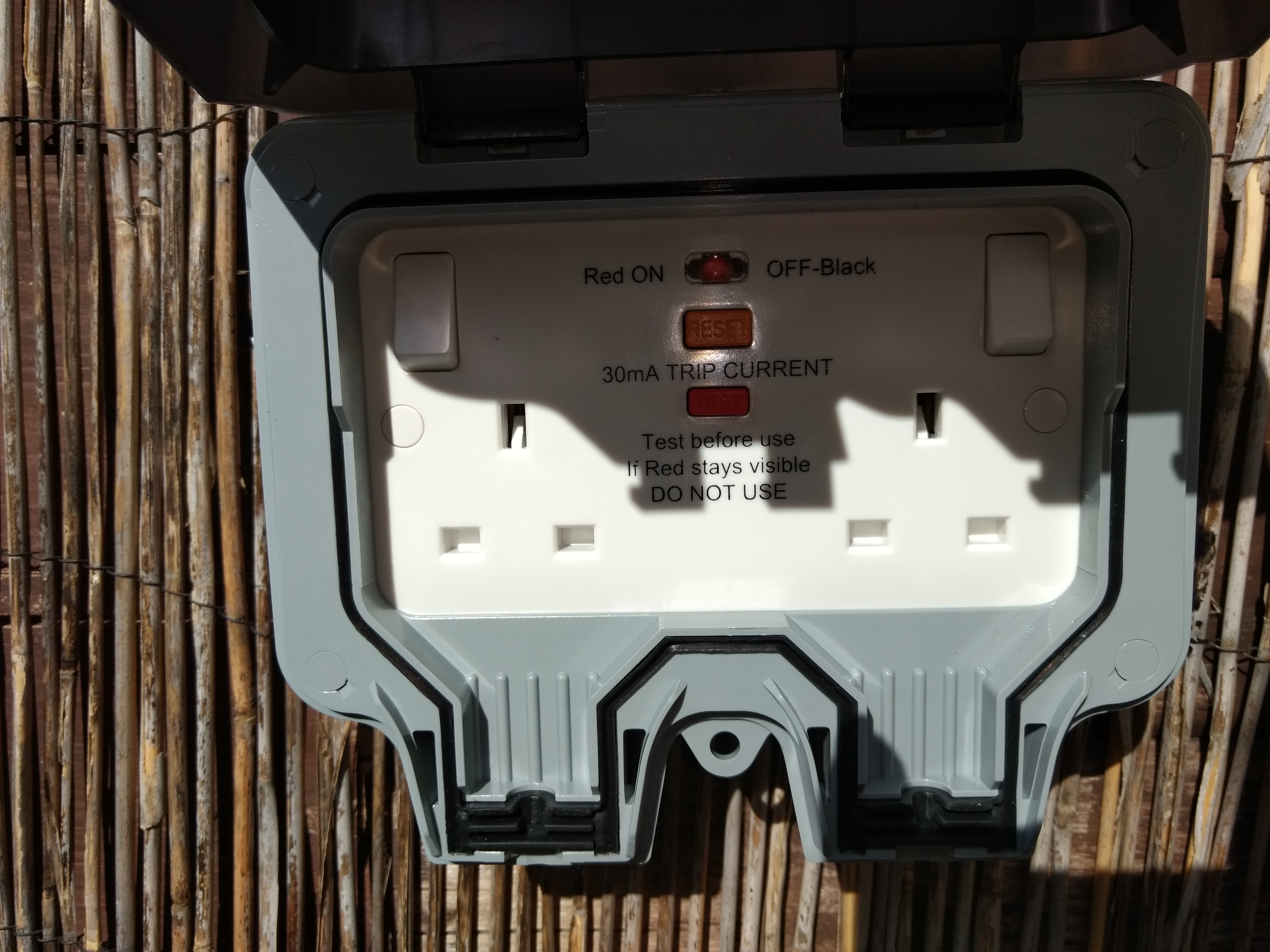RCD Protected IP67 socket