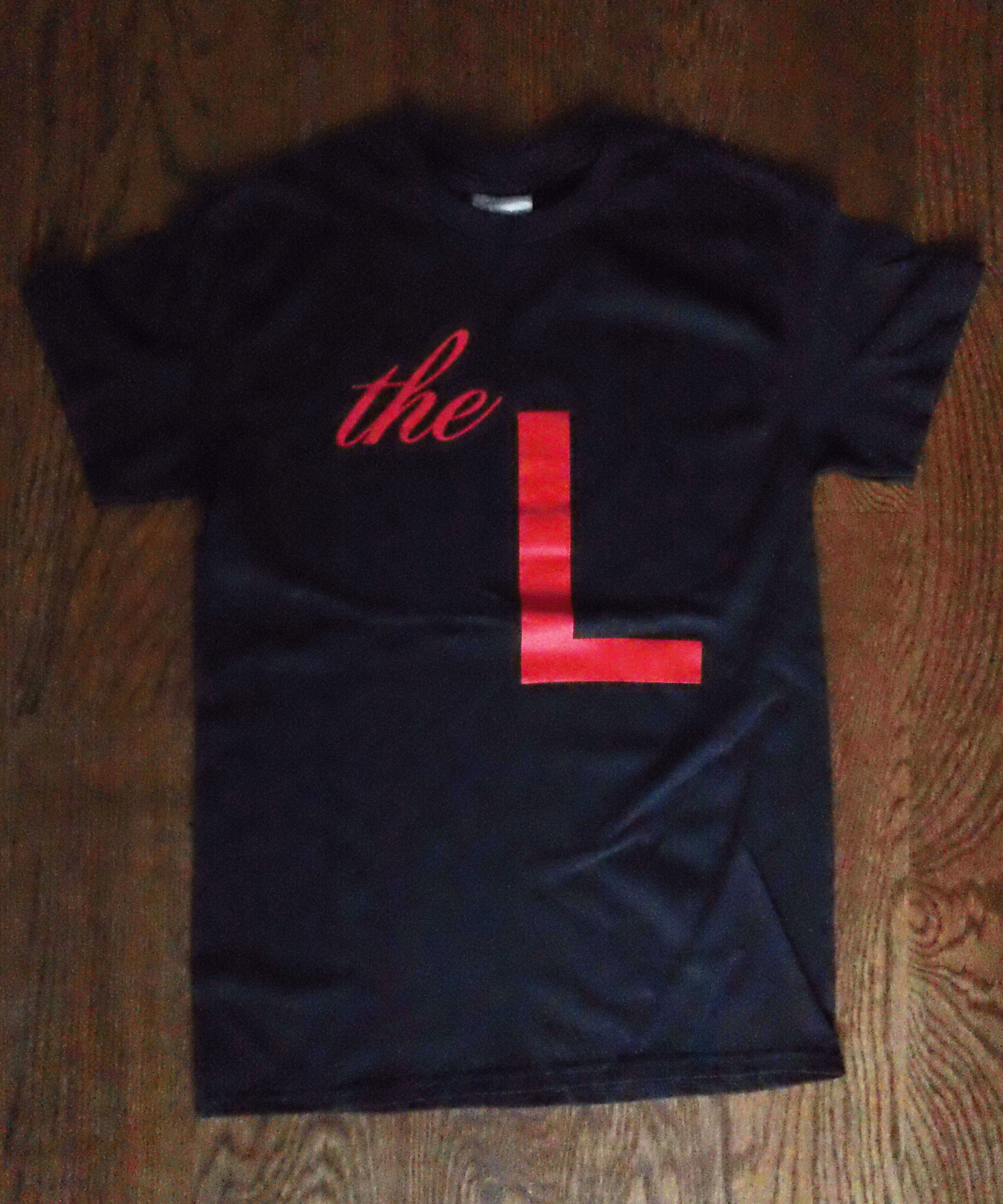 "the L" Tee (Black & Red)