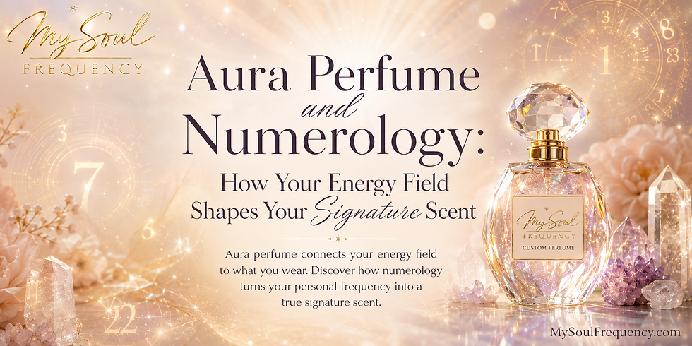 Aura Perfume and Numerology: How Your Energy Field Shapes Your Signature Scent