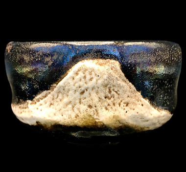 Kuro Raku "Fuji-san" Teabowl (黒楽茶碗 富士山)