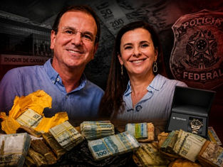 PF encontra R$ 450 mil escondidos embaixo de sofá em empresa da família de Jane Reis, vice de Paes
