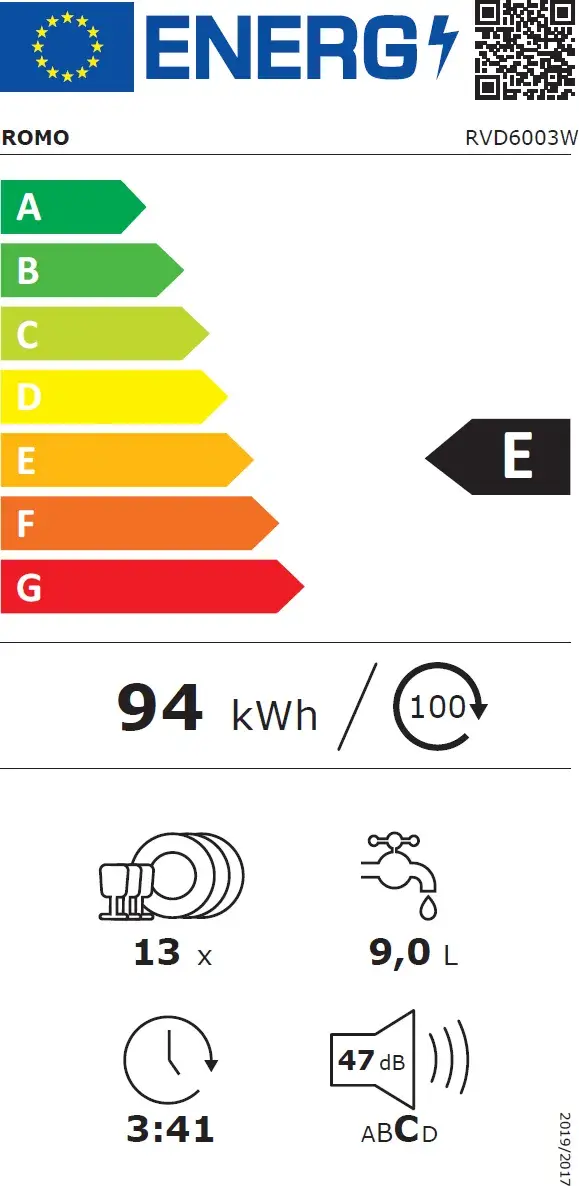 Miniatura: Myčka nádobí Romo RVD6003W